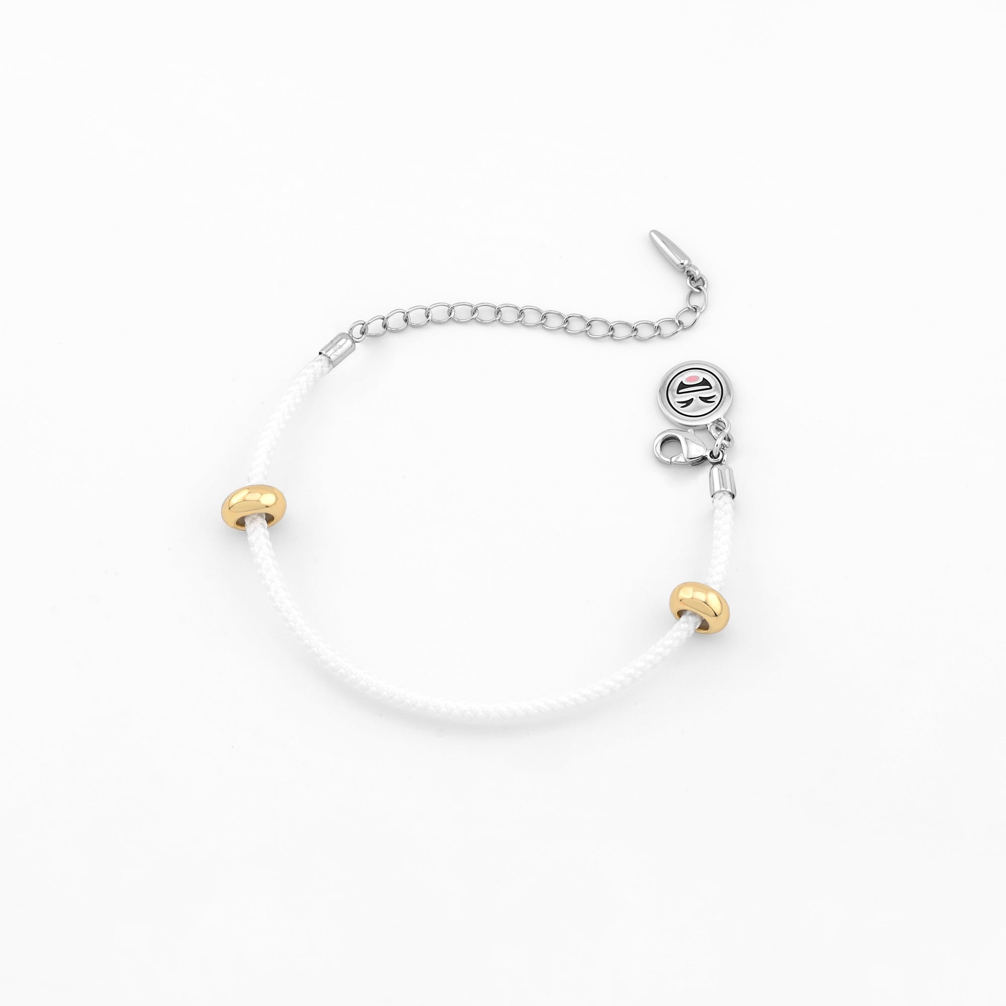 Emojem Cord 2.5mm Bracelet - White | Emojem Kids’ Charm Bracelet Base
